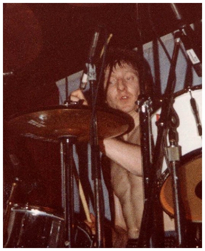 The Damned - Live at Crocs - 10.09.83 - Rat Scabies - Photograph by Dave Collins