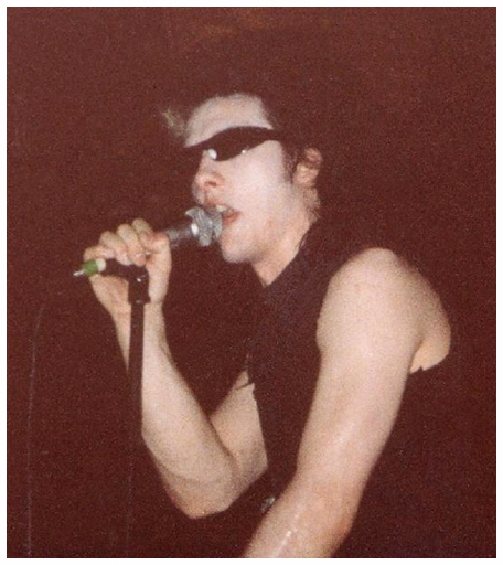 The Damned - Live at Crocs - 10.09.83 - Dave Vanian - Photograph by Dave Collins
