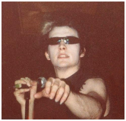 The Damned - Live at Crocs - 10.09.83 - Dave Vanian - Photograph by Dave Collins