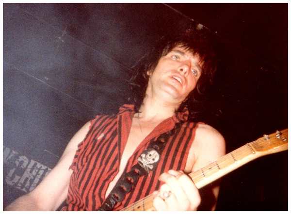 The Lords of The New Church - Live at Crocs - 29.10.83 - Brian James - Photograph by Dave Collins 