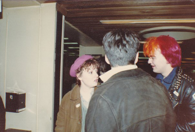 Chelmsford Punks - Caroline and Weed in Customs in Belgium 20.02.82