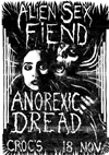 Alien Sex Fiend + Anorexic Dread - Live at Crocs - 18.11.83 - Poster