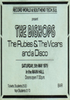 The Bishops / The Rubies / The Vicars - Live at The Southend College of Technology - 05.05.79 - Ticket