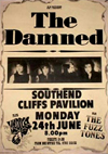 The Damned + The Fuzztones + Doctor and The Medics - Live at The Cliffs Pavilion - 24.06.85 - Poster