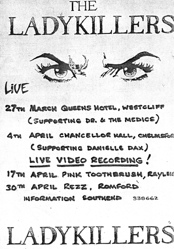 The Ladykillers - Live Dates - 1986 - Flyer