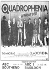 Quadrophenia at The ABC, Southend - Newspaper Advert