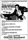 The Great Rock 'n' Roll Swindle at The Odeon, Southend - Newspaper Advert