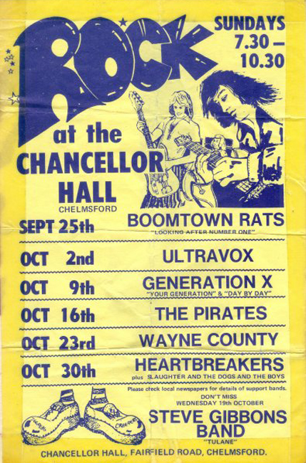 Chancellor Hall Flyer - Autumn 1977