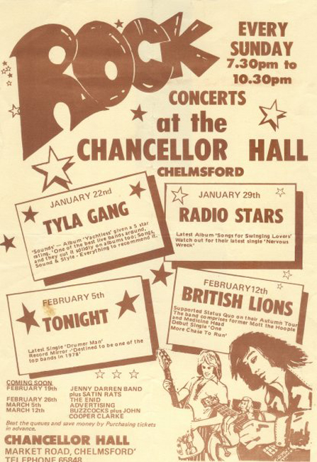 Chancellor Hall Flyer - Early 1978