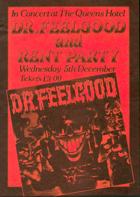 Dr. Feelgood & Rent Party - Live at The Queens Hotel, 1980's