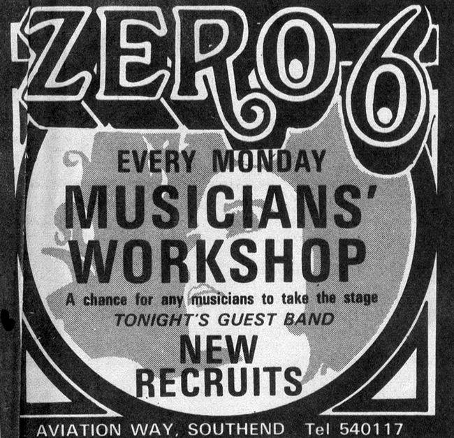 New Recruits- Live at The Zero 6 - 22.02.82 - Advert