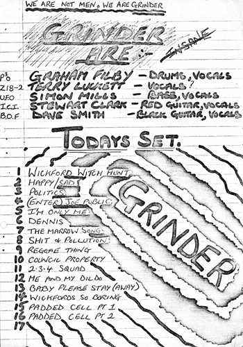 Grinder - August Tour 1978 Booklet - Part Two