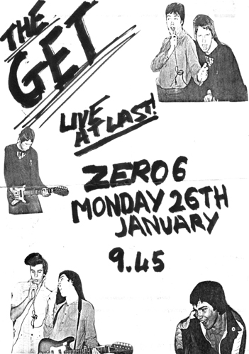 The Get - Live at The Zero 6 - 26.01.81 - Poster