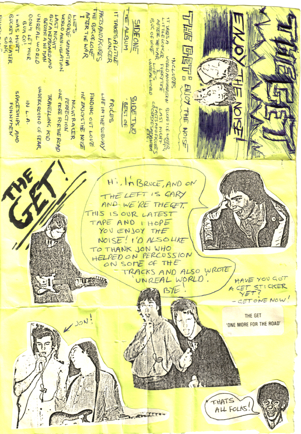 The Get - Enjoy The Noise - Cassette Sleeve