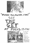 The Get - Live at Focus - 13.07.81 - Poster #1