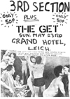 The Get - Live at The Grand Hotel - 23.05.82 - Poster