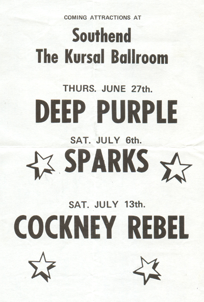 The Kursaal Ballroom - Flyer - 1974