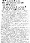 Punks banned after carnival rumpus - Echo - 21.08.80