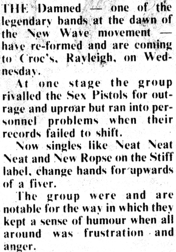 The Damned - Echo - 02.04.79
