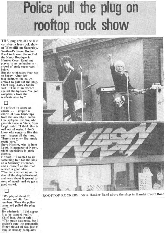 Police Pull The Plug on Rooftop Rock Show #1 - Echo - 06.08.79