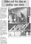 Police Pull The Plug on Rooftop Rock Show #1 - Echo - 06.08.79