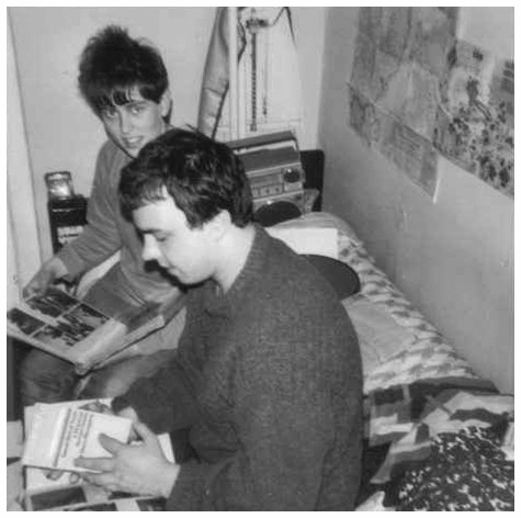 Stripey Zebras - Sheena and Graham in Chris Kemps bedsit, Pembury Road, Westcliff