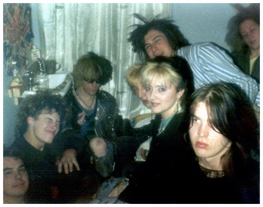 Graham, Rick, Alice, Jim, Tina, Johnny, Tracey + Pat - October 1985