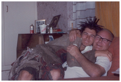 Johnny and his Dad (RIP) - Sept 1985