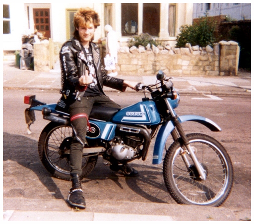 Johnny and Motorbike - July 1984