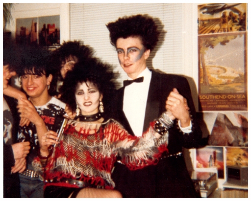 Michele Sloman and friends at Mikes - 1982