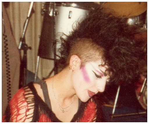 Michele Sloman at a Stax Century gig at The Monico, Canvey Island - 1982