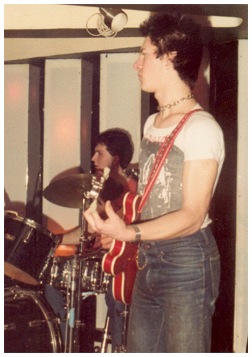 Paul Langwith drumming with The School Bullies at Crocs