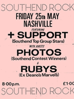 The Rubies - Live at The Nashville, London, with Plus Support and The Photos - Poster