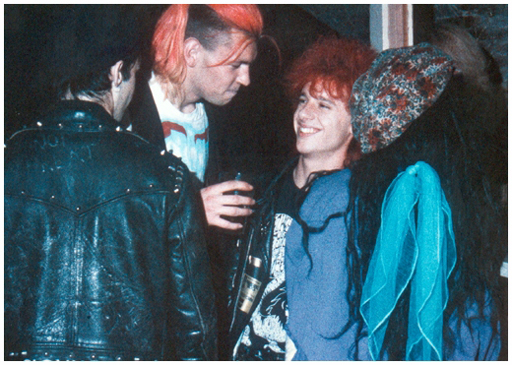 Stuart Emmerton (Kronstadt) and Vom (Medics) at The Taste Experience at The Crypt Special - 1986