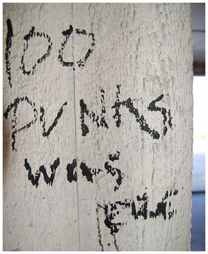 '100 Punks was 'Ere' - Photograph by China Doll