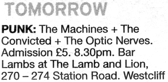 Evening Echo Listing - 21.12.07