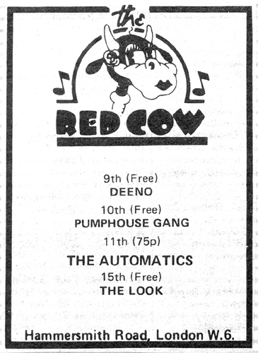 Deeno's Marvels - Live at The Red Cow, Hammersmith, London - February 9th 1978 - Add