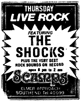 The Shocks - Live at Scamps - Ticket