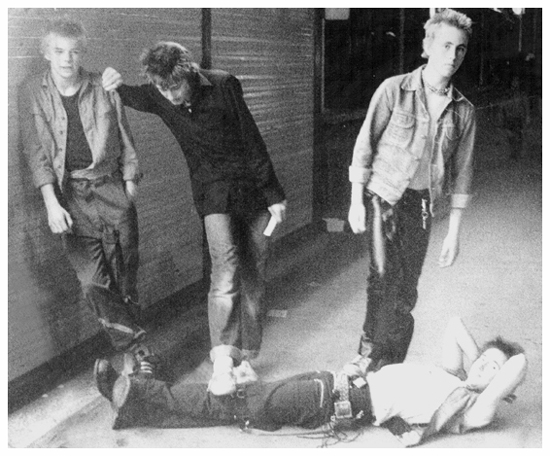 The Psychopaths L-R: Pete Melling, Andi Schurer, Mark Cooper and Andy Cooper