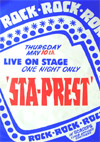 Sta-Prest - Live at Scamps 10.05.79 - Poster #2