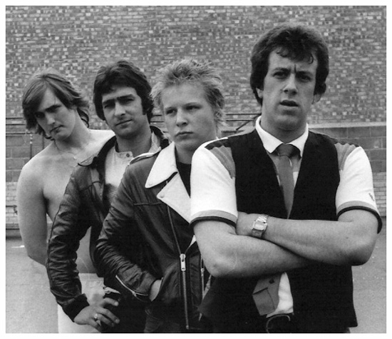 The Vicars - The final line-up (from back:) Doug Gibbings - Drums, Alan Bell - Lead Guitar, Mark Salkeld - Rhythm Guitar and Backing Vocals, Kirk Matthews - Bass Guitar and Lead Vocals 