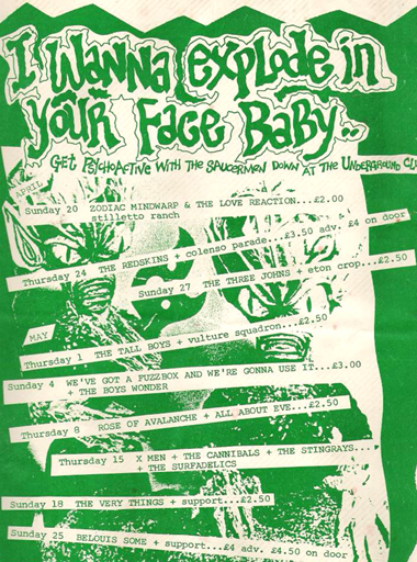 The Vulture Squadron - The Underground Club - Flyer #2